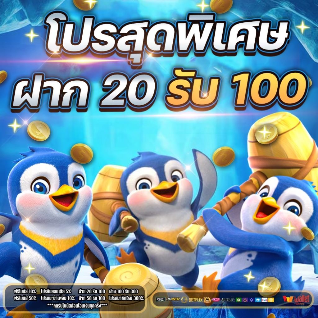 Promotion Slot สมาชิกใหม่ 20 รับ 100